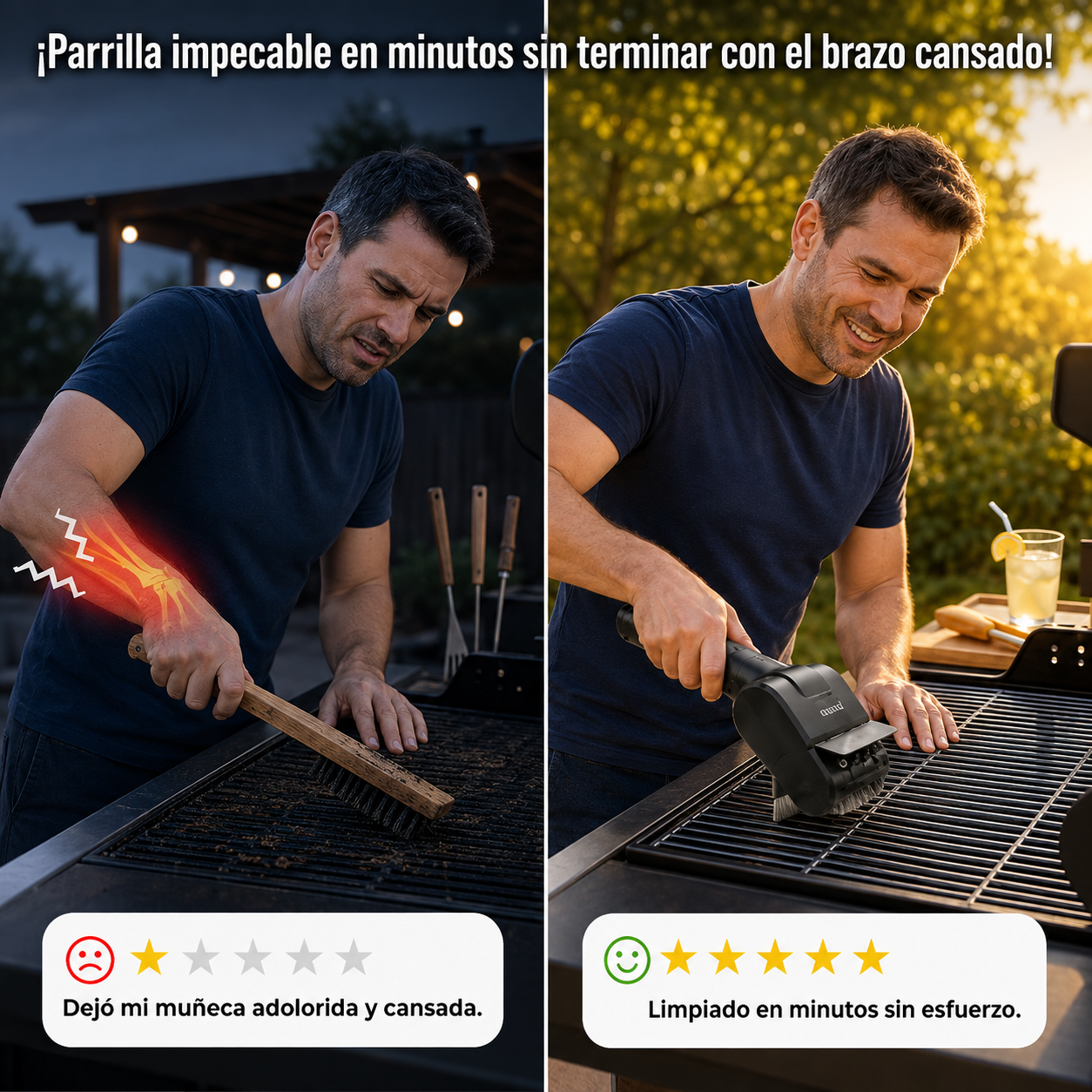 Cepillo Eléctrico Recargable + 12 Pares de Guantes GRATIS