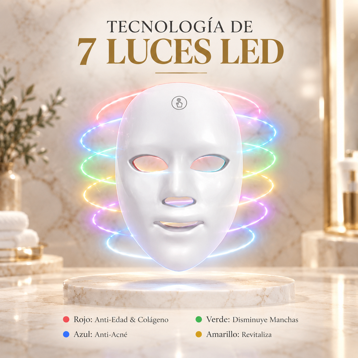 Máscara Fototerapia Noba LED - 7 Colores