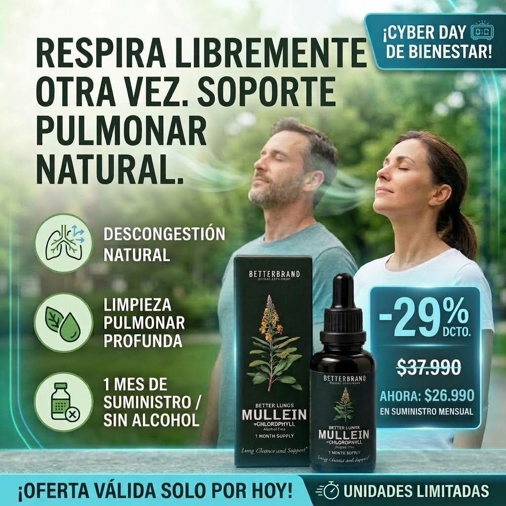 Betterbrand Mullein + Clorofila — Gotas 60 ml