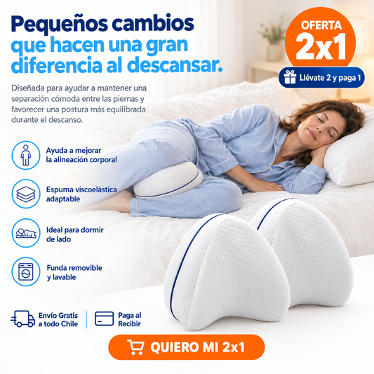 Almohada Ergonómica Memory Foam para Piernas