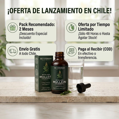 Betterbrand Mullein + Clorofila — Gotas 60 ml