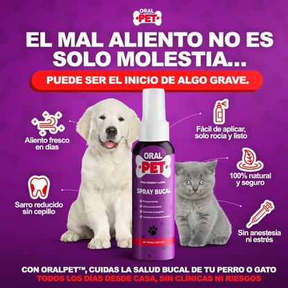 Spray Bucal Limpiador Mascotas