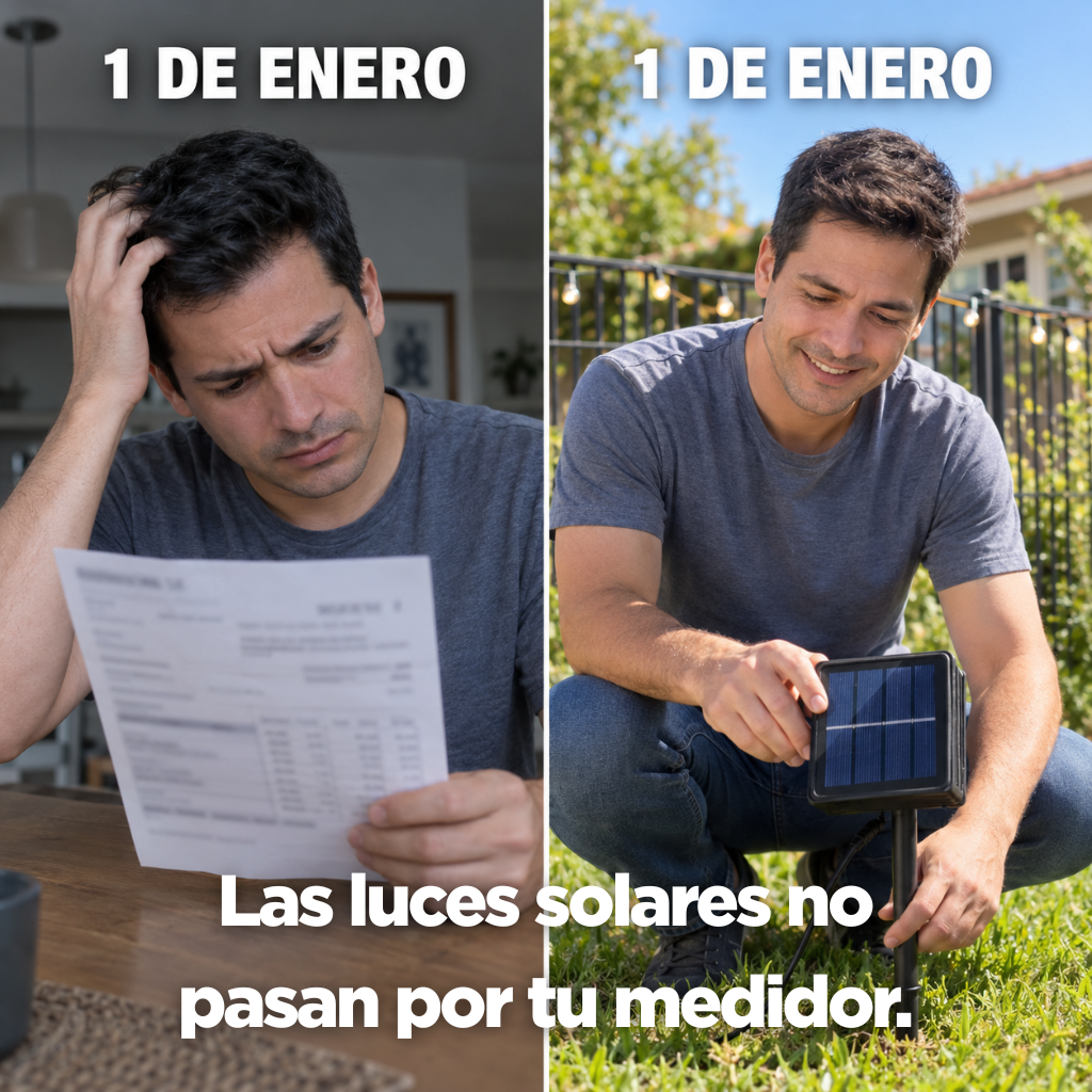 Luces Navideñas Solares · 20 Metros