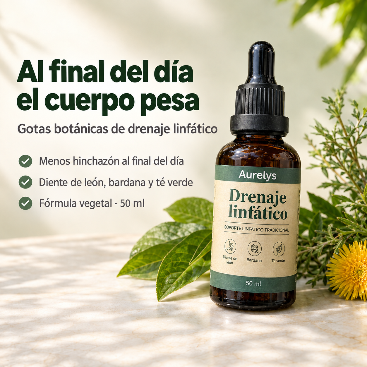 Drenaje Linfático Aurelys — Ligereza y Bienestar · 50 ml