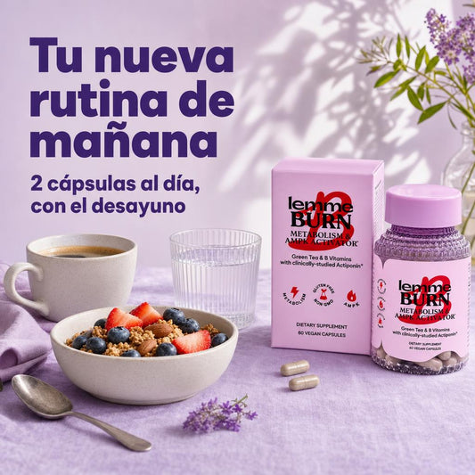 Lemme Burn: tu nueva rutina de mañana, 2 cápsulas al día